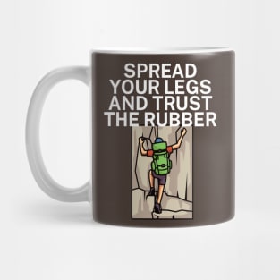 Spread your legs and trust the rubber Mug